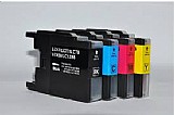 2 סטים של ארבע ראשי דיו תואמים LC1280 2 סטים של ארבע ראשי דיו תואמים LC1280