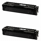 זוג טונרים שחורים תואמים HP 203X CF540X זוג טונרים שחורים תואמים HP 203X CF540X