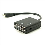 ממיר Mini HDMI ל VGA w/Audio ממיר Mini HDMI ל VGA w/Audio