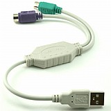 מתאם USB ל- PS2 מתאם USB ל- PS2