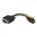מתאם VGA ל- S-Video/RCA מתאם VGA ל- S-Video/RCA
