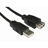 כבל מאריך USB 2.0 זכר לנקבה (1.8M) כבל מאריך USB 2.0 זכר לנקבה (1.8M)