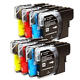 שני סטים תואמים Brother LC980 שני סטים תואמים Brother LC980