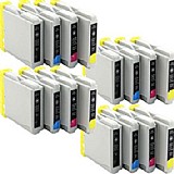 ארבעה סטים תואמים Brother LC1000 ארבעה סטים תואמים Brother LC1000