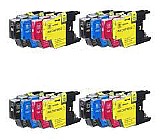ארבעה סטים תואמים Brother LC1240 ארבעה סטים תואמים Brother LC1240