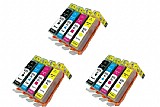 שלושה סטים תואמים HP 655 שלושה סטים תואמים HP 655