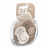 זוג מוצצי סיליקון מהדורת Harmony מבית Lovi - חום (0-3 חודשים) זוג מוצצי סיליקון מהדורת Harmony מבית Lovi - חום (0-3 חודשים)