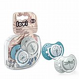 זוג מוצצי סיליקון מהדורת Botanica מבית Lovi - כחול (0-3 חודשים) זוג מוצצי סיליקון מהדורת Botanica מבית Lovi - כחול (0-3 חודשים)