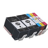 חבילת חיסכון שני שחורים+שלושה צבעים תואמים HP 920XL חבילת חיסכון שני שחורים+שלושה צבעים תואמים HP 920XL