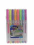 סט 8 עטי ג'ל נוצץ מטאלי - מבית Cobra סט 8 עטי ג'ל נוצץ מטאלי - מבית Cobra