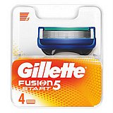 סכיני גילוח רב פעמיים Gillette Fusion 5 Start לגברים חמישה להבים - סך הכל 4 סכינים סכיני גילוח רב פעמיים Gillette Fusion 5 Start לגברים חמישה להבים - סך הכל 4 סכינים