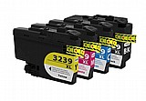סט 4 ראשי דיו תואמים Brother LC3239XL סט 4 ראשי דיו תואמים Brother LC3239XL