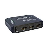 מפצל HDMI2.0 4K Ultra HD בעל 5 כניסות ויציאה אחת עם שלט מבית Gold Touch מפצל HDMI2.0 4K Ultra HD בעל 5 כניסות ויציאה אחת עם שלט מבית Gold Touch