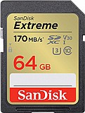 כרטיס זיכרון Sandisk Extreme 64GB SDXC 170Mb/s SDSDXV2-064G-GNCIN כרטיס זיכרון Sandisk Extreme 64GB SDXC 170Mb/s SDSDXV2-064G-GNCIN