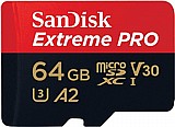 כרטיס זיכרון Sandisk Extreme Pro 64GB Micro SD UHS 200Mb/s SDSQXCU-064G-GN6MA כרטיס זיכרון Sandisk Extreme Pro 64GB Micro SD UHS 200Mb/s SDSQXCU-064G-GN6MA