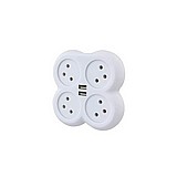 מפצל 4 שקעים Semicom SW-ADP4/U מפצל 4 שקעים Semicom SW-ADP4/U